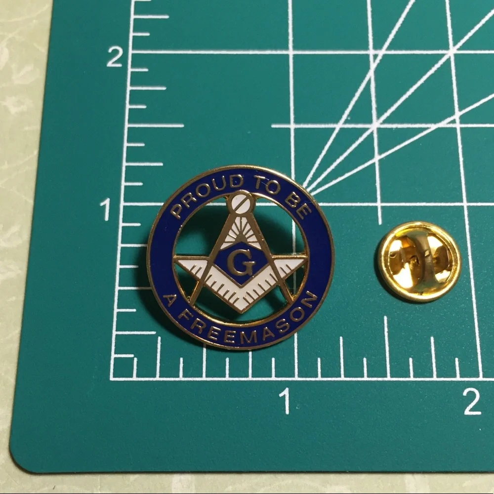 Vintage Freemasons Enameled Tie Lapel Pin Indiana